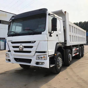 Camion à benne basculante Howo 8×4 blanc 30 tonnes 12 roues d'occasion sinotruck 375hp 